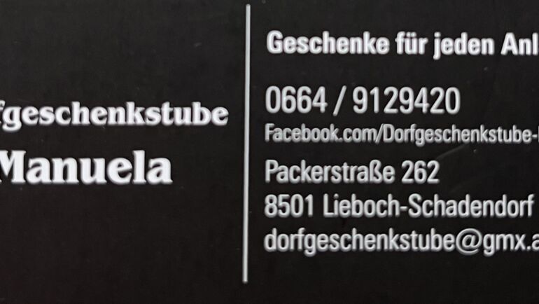 Dorfgeschenkstube Manuela